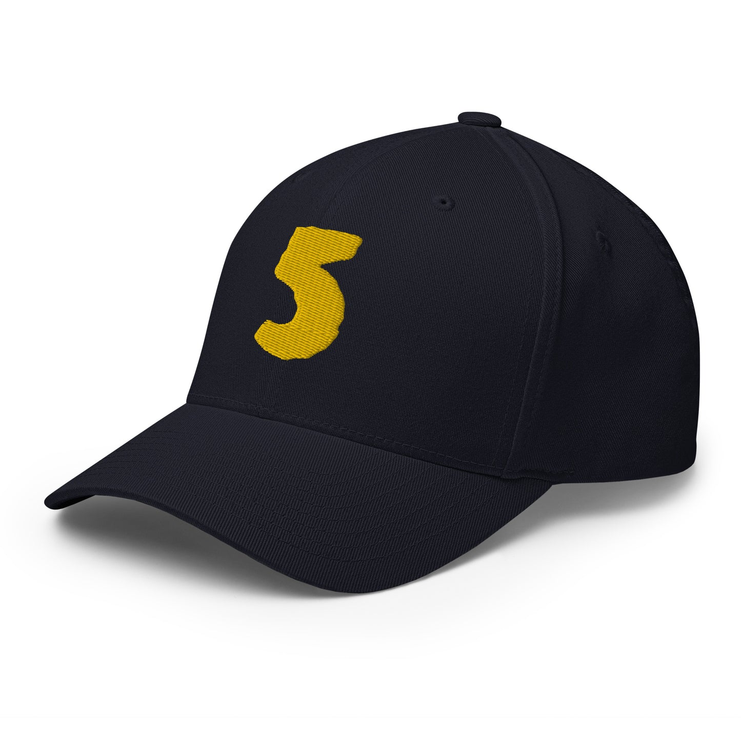 Baseball Cap with Number 5 Five Symbol