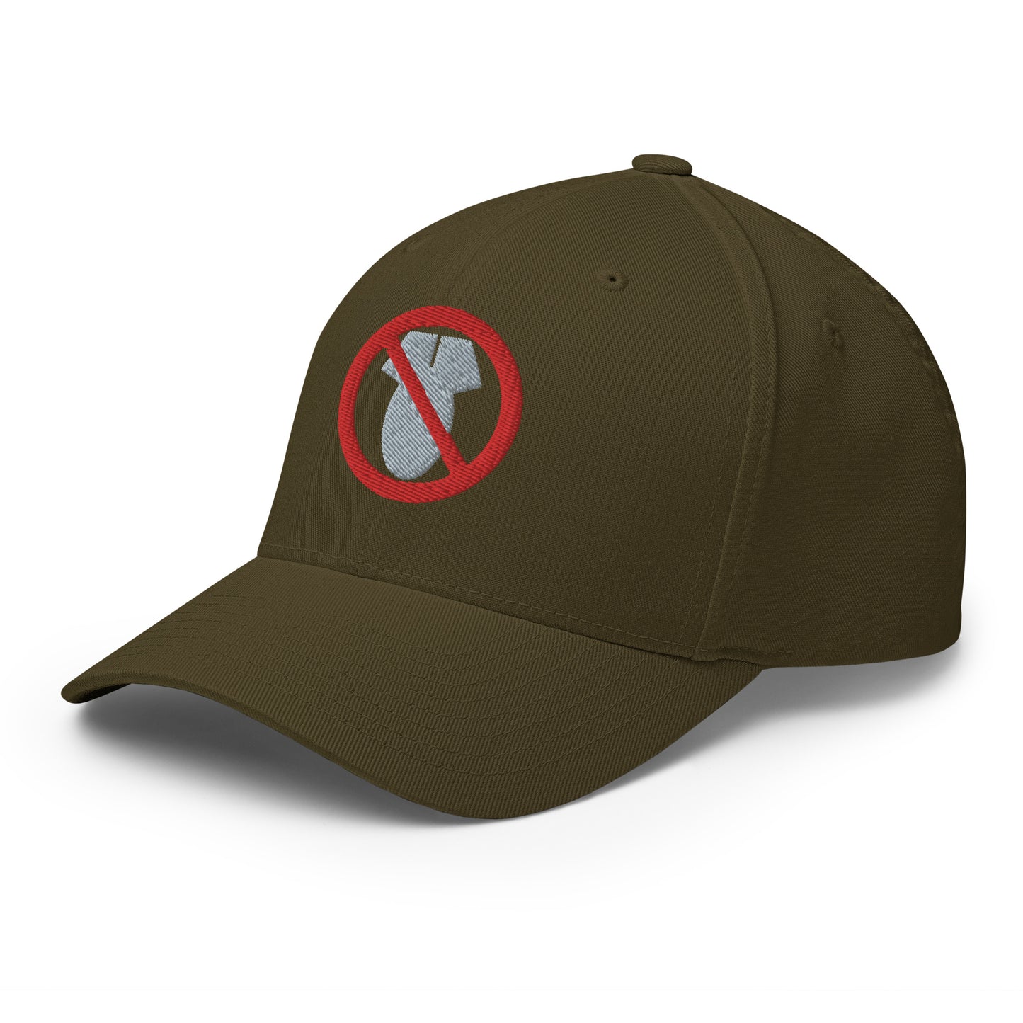 Baseball Cap with No Bombs Symbol