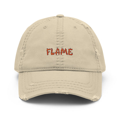 Trucker Cap with Flame Symbol
